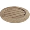 Ekena Millwork Timberthane Rough Sawn Round Faux Wood Non-Functional Gable Vent, Primed Tan, 33"W x 33"H GVURRO33DRSPR - alternate 3